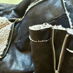 Dylan Los Angeles Women’s Faux Suede Sherpa Lined Jacket Size M/L